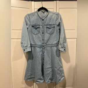 GAP fit &‎ flare denim dress size 10